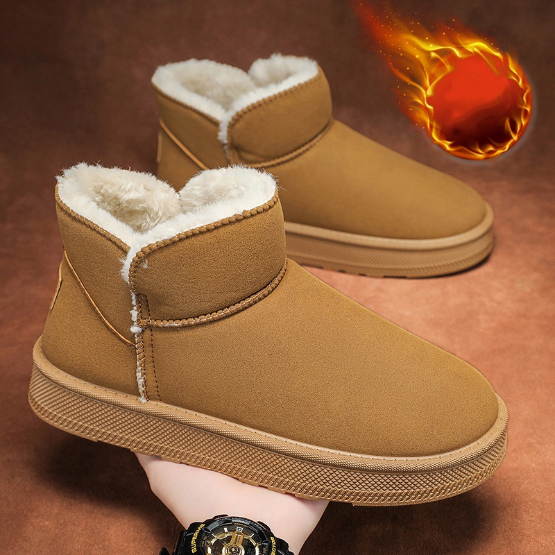 Men'S Fashion News - Winter Fleece-Lined Warm Cotton Shoes for