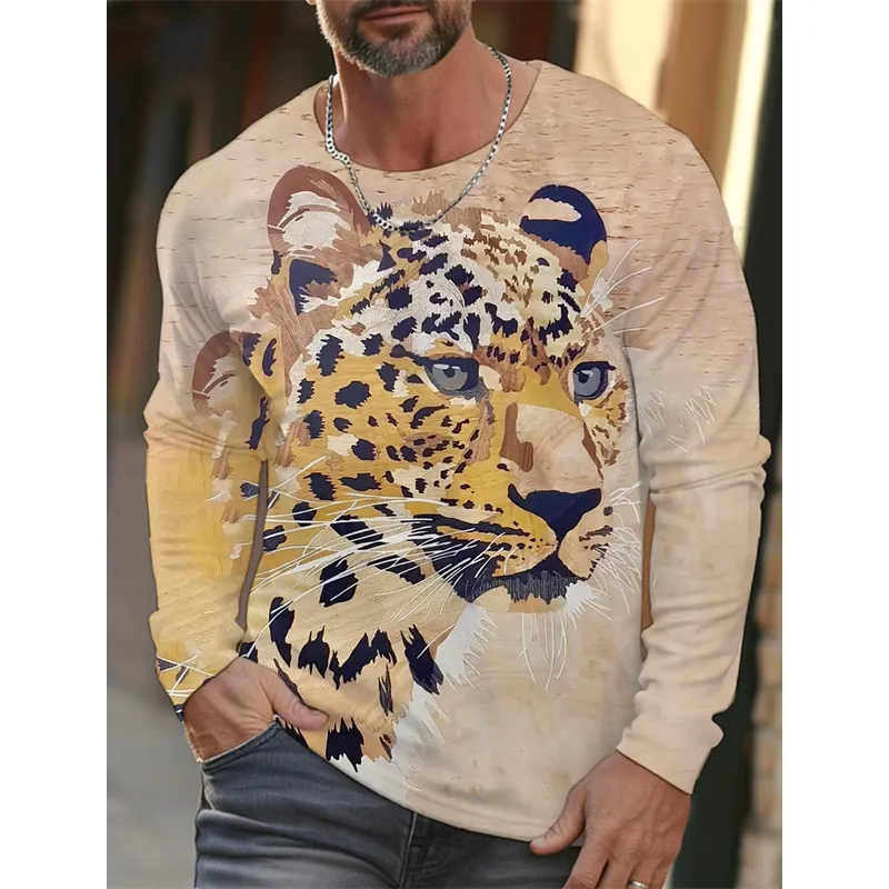 3D Printed Casual Long Sleeve  - Mens Fashion Clothes ulasan dan harga