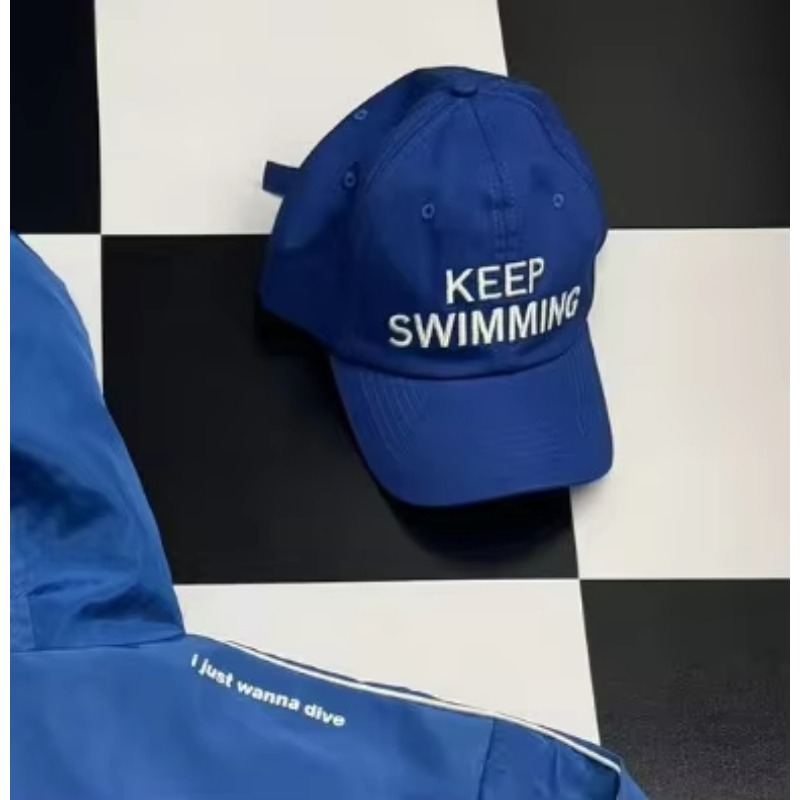 2026 Trendy keep Swimming New  - Men'S Fashion With Hat ulasan dan harga