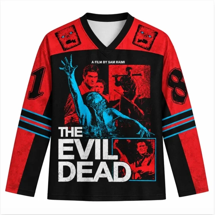 Men Horror Graphic V Neck Long - Men'S Fashion T Shirts ulasan dan harga