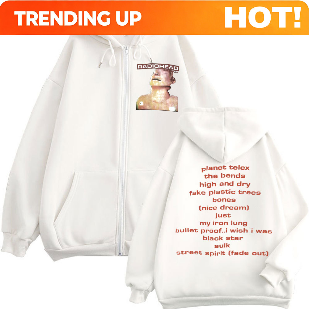 Rock Band Radiohead Music Albu - Mens Fashion Zip Up Hoodies ulasan dan harga