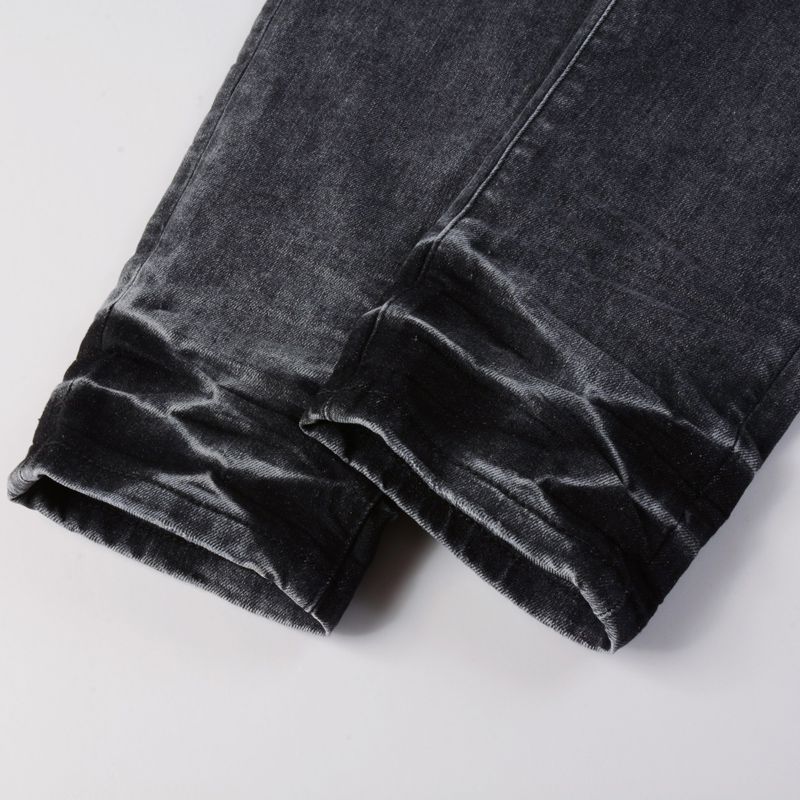 Y2K Fashion Men's Slim Fit Str - Men'S Fashion Grey Jeans ulasan dan harga