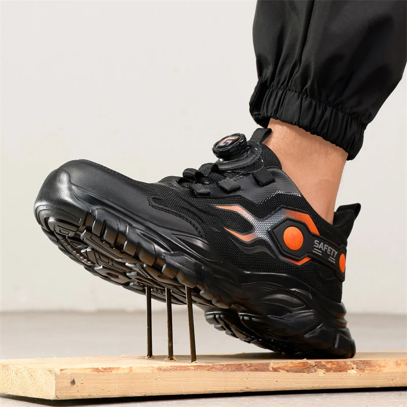 Men  Steel Toe Work Shoes Fash - Mens Fashion Trainers ulasan dan harga