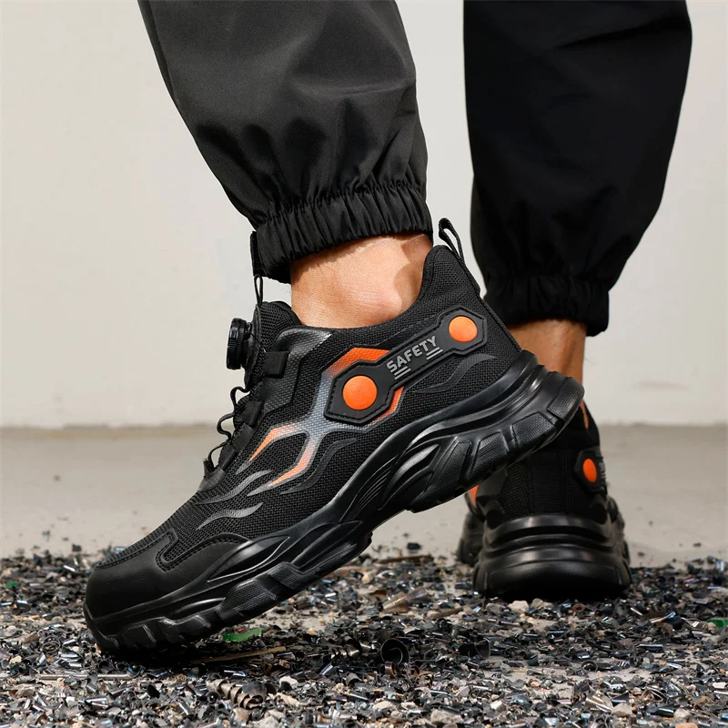 Men  Steel Toe Work Shoes Fash - Mens Fashion Trainers ulasan dan harga
