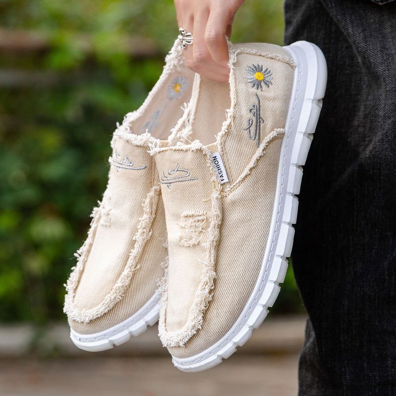 Fashion Print Canvas Shoes Men - Mens Fashion Trainers ulasan dan harga