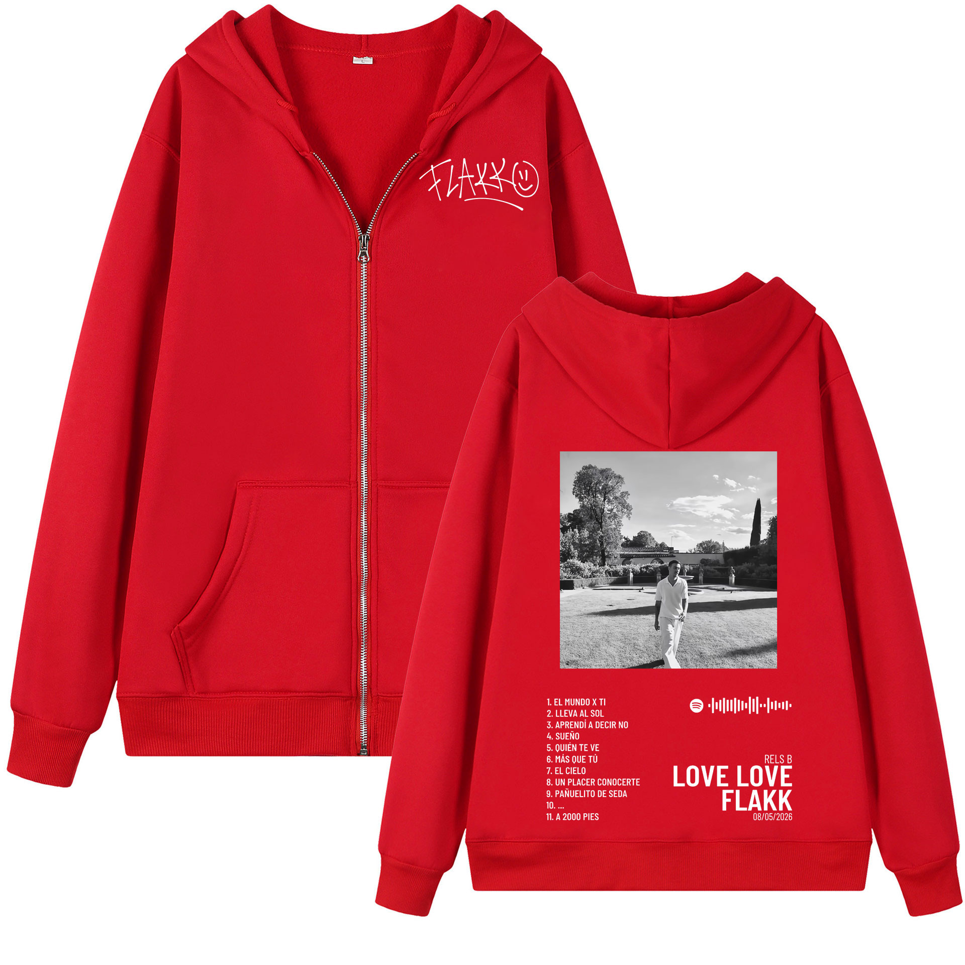 Rapper Rels B Love Love Flakk  - Mens Fashion Zip Up Hoodies ulasan dan harga