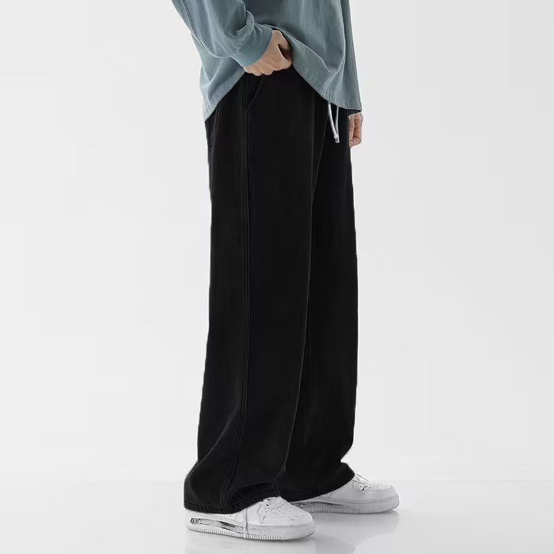 Korean Style Streetwear New Fa - Men'S Fashion Grey Jeans ulasan dan harga