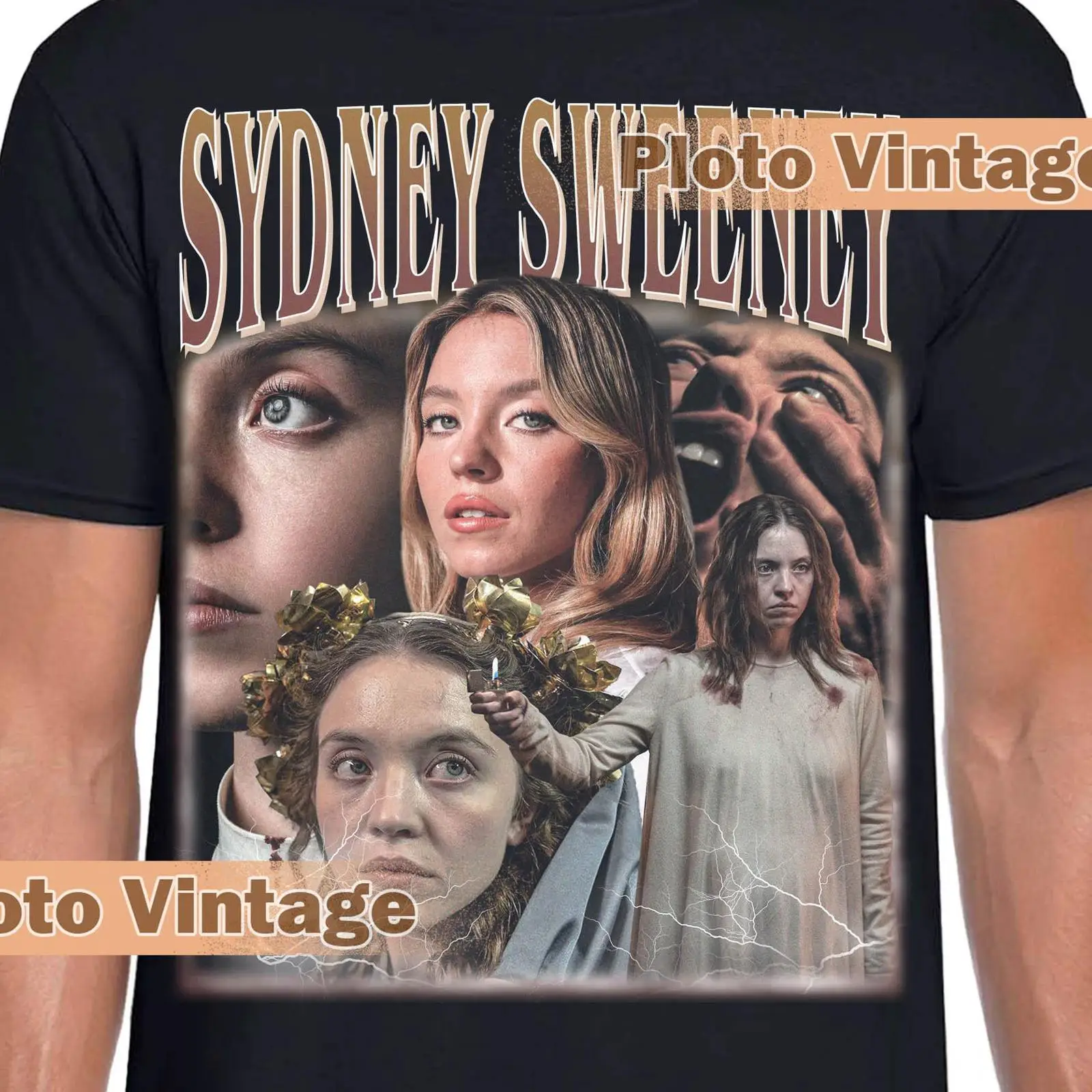 Vintage Sydney Sweeney Bootleg - Men'S Fashion Sydney ulasan dan harga