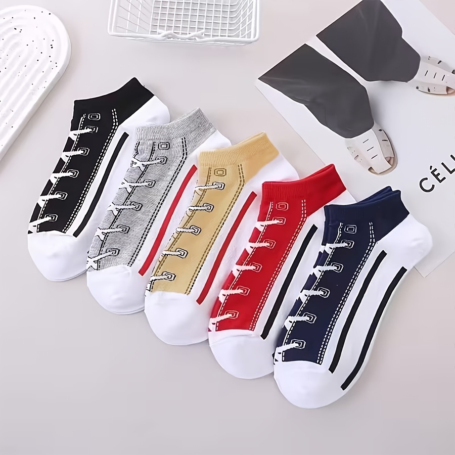 5 Pairs Men Summer Thin Cotton - Socks Ankle Men ulasan dan harga