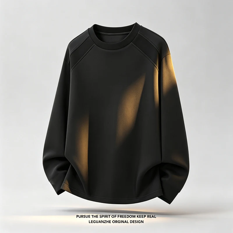 Men Crew Neck Raglan Sleeve Lo - Men'S Fashion T Shirts ulasan dan harga