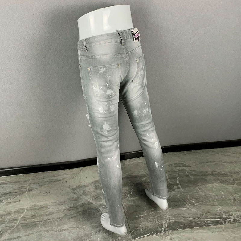 Fashionable new men's jeans, t - Men'S Fashion Grey Jeans ulasan dan harga