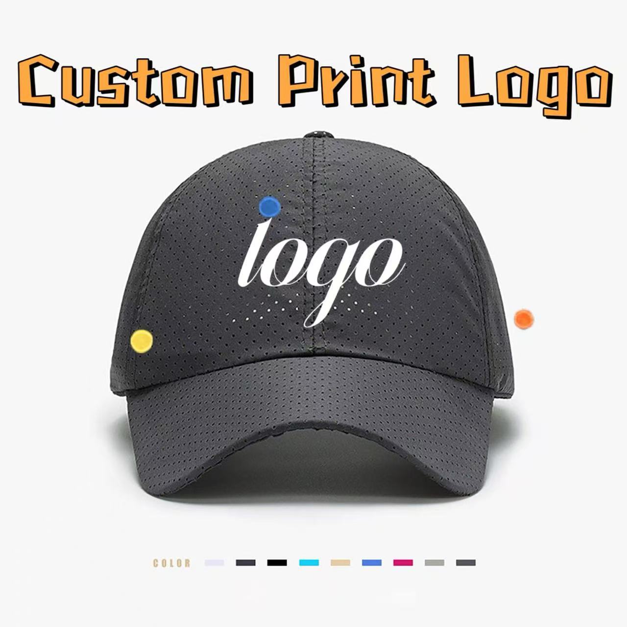 Customized Printed Logo Quick  - Men'S Fashion With Hat ulasan dan harga