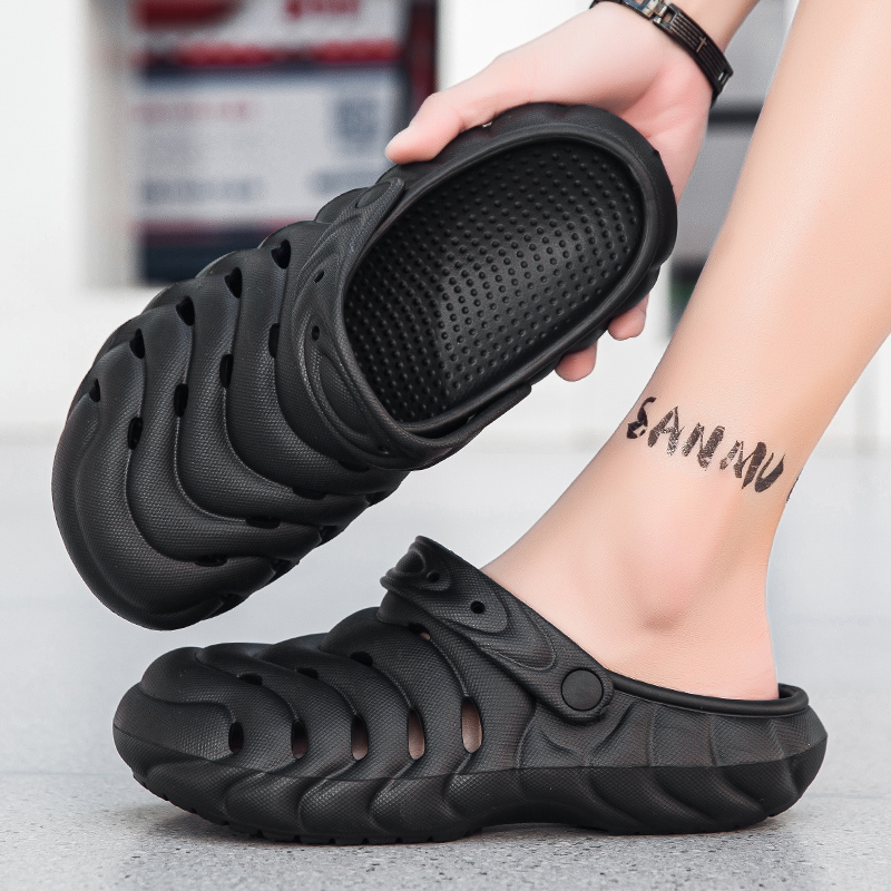 Summer Men's Hole Shoes Thick  - Men'S Fashion News ulasan dan harga