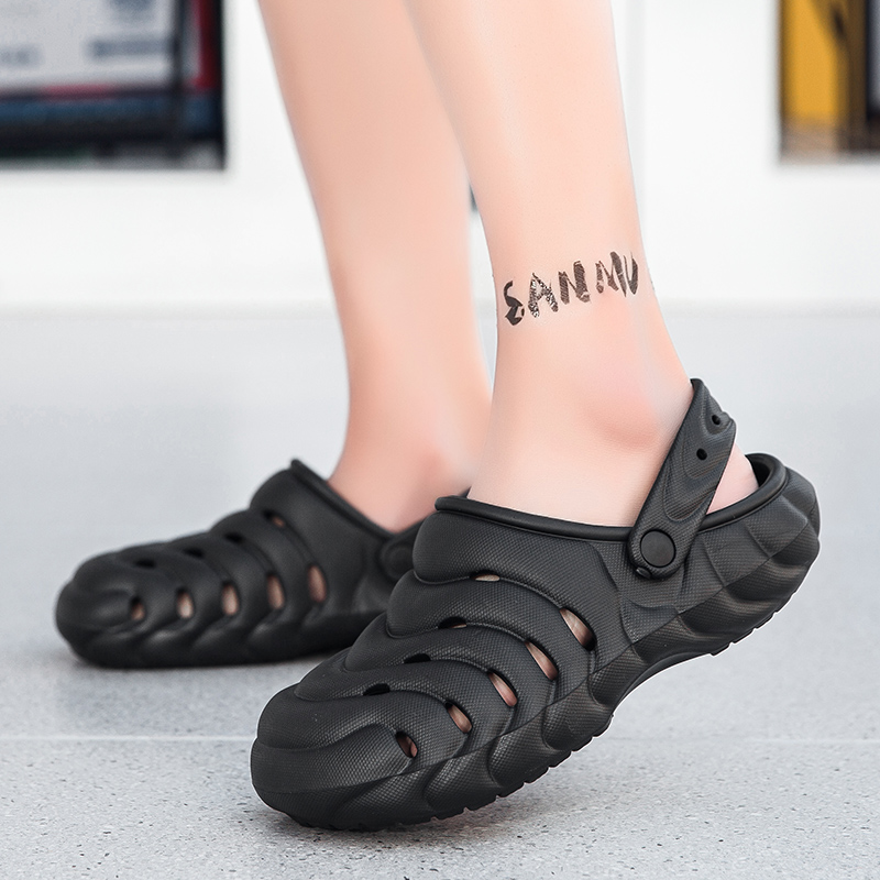 Summer Men's Hole Shoes Thick  - Men'S Fashion News ulasan dan harga