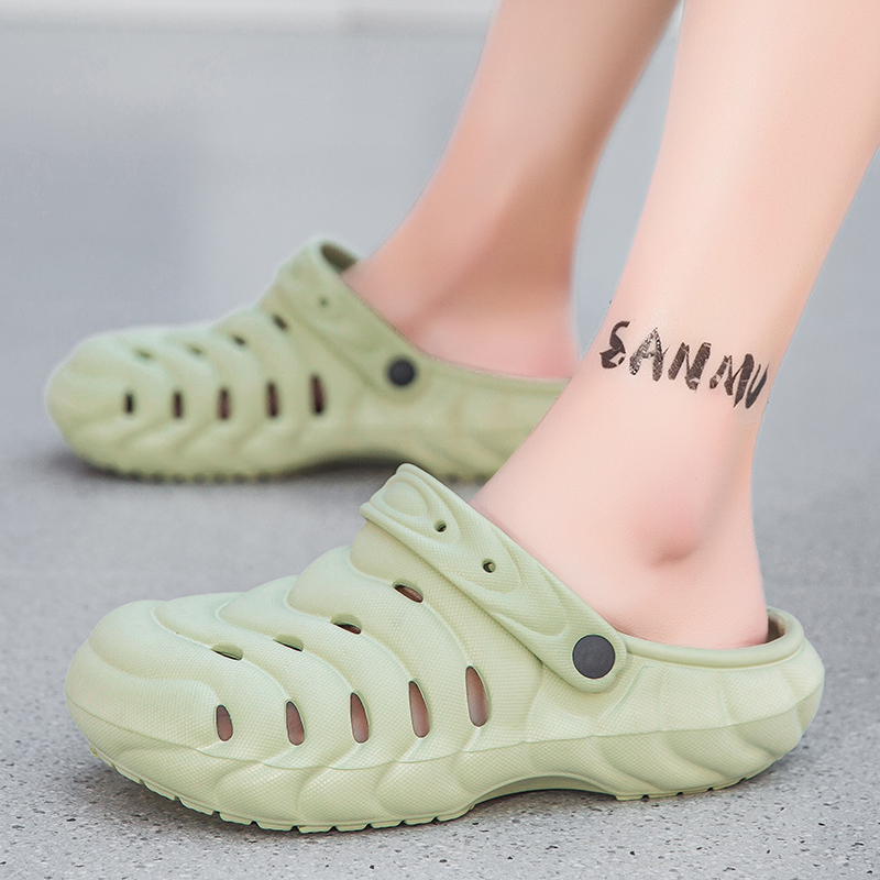 Summer Men's Hole Shoes Thick  - Men'S Fashion News ulasan dan harga