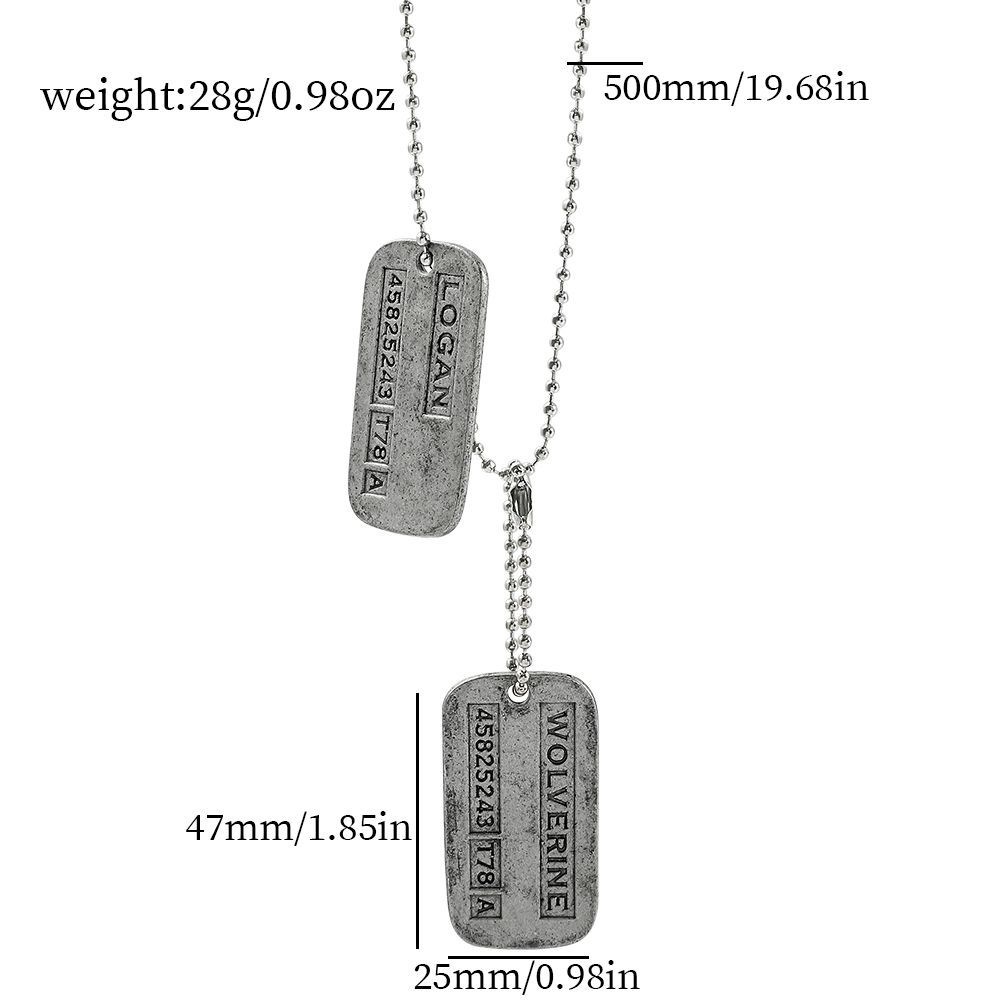 X-Men Wolverine Military Card  - Men'S Fashion X ulasan dan harga