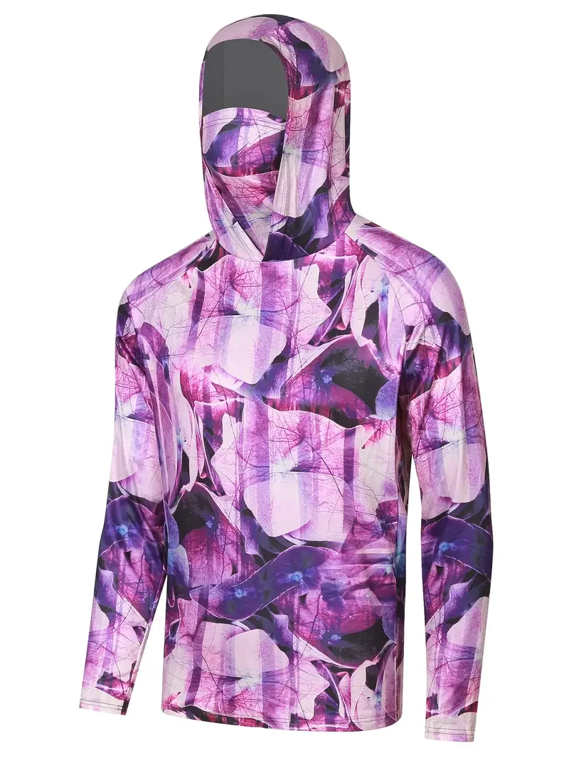 Fishing Shirt Hooded Men Fishi - Mens Fashion Summer ulasan dan harga
