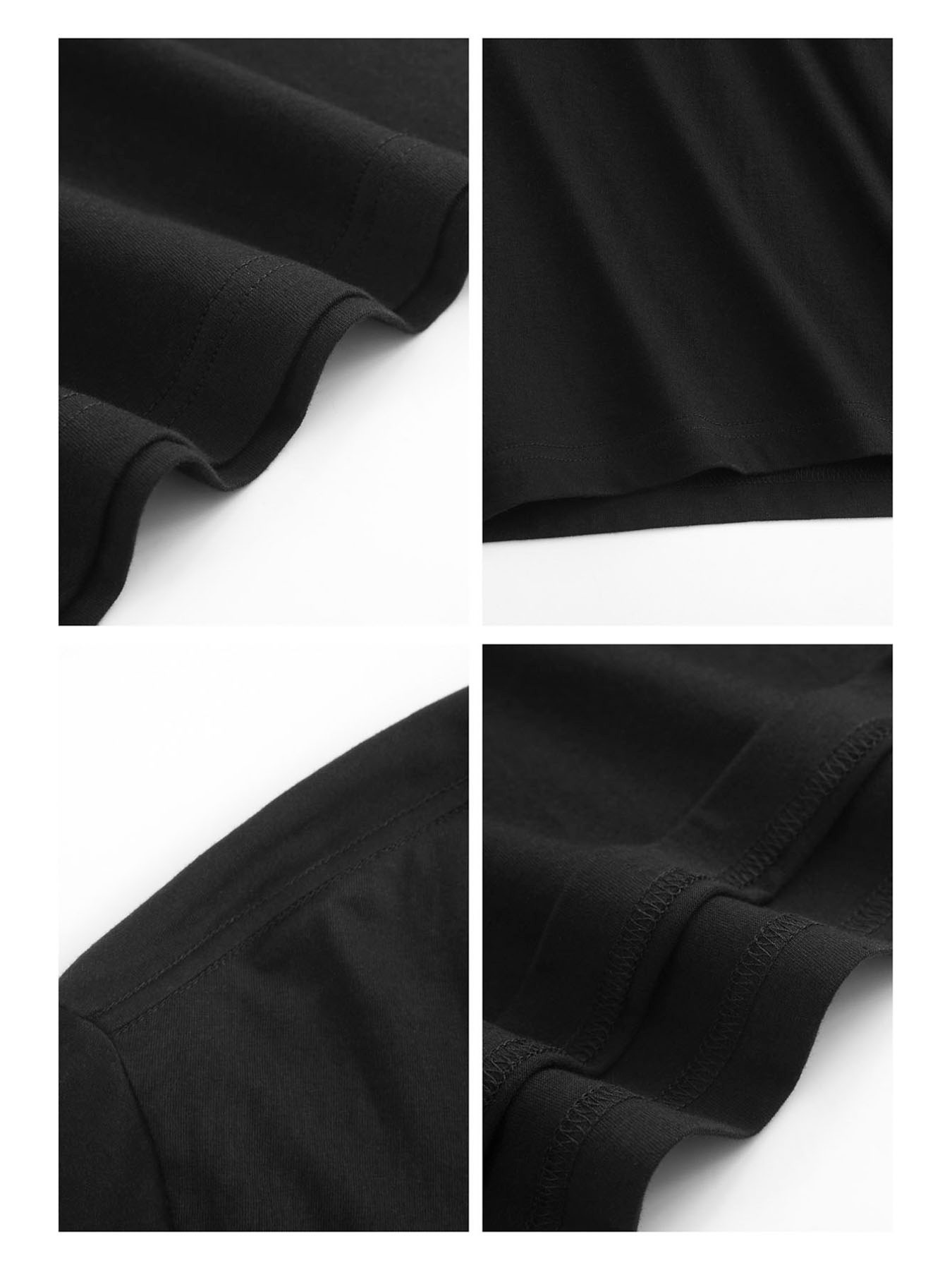 Men's T-shirt, Black Cotton Cr - Poster Men Fashion ulasan dan harga