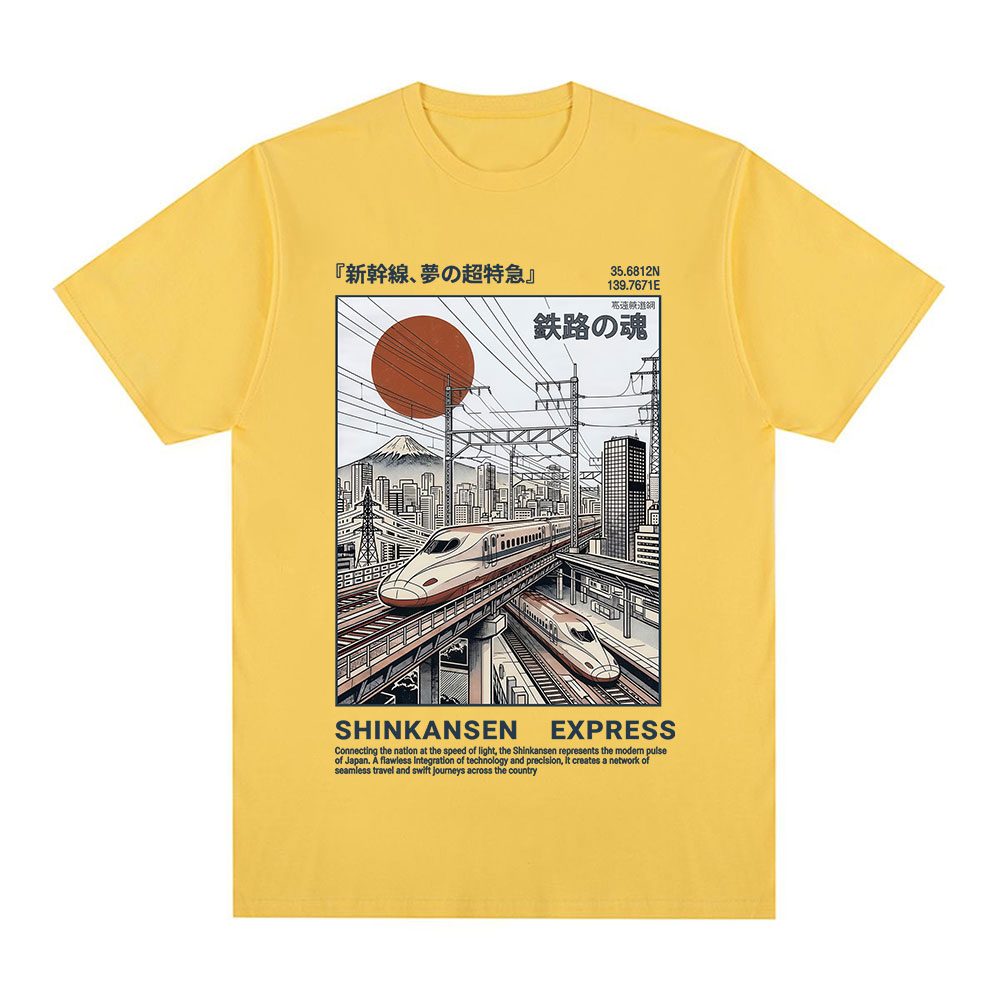 Shinkansen Express Train Illus - Poster Men Fashion ulasan dan harga